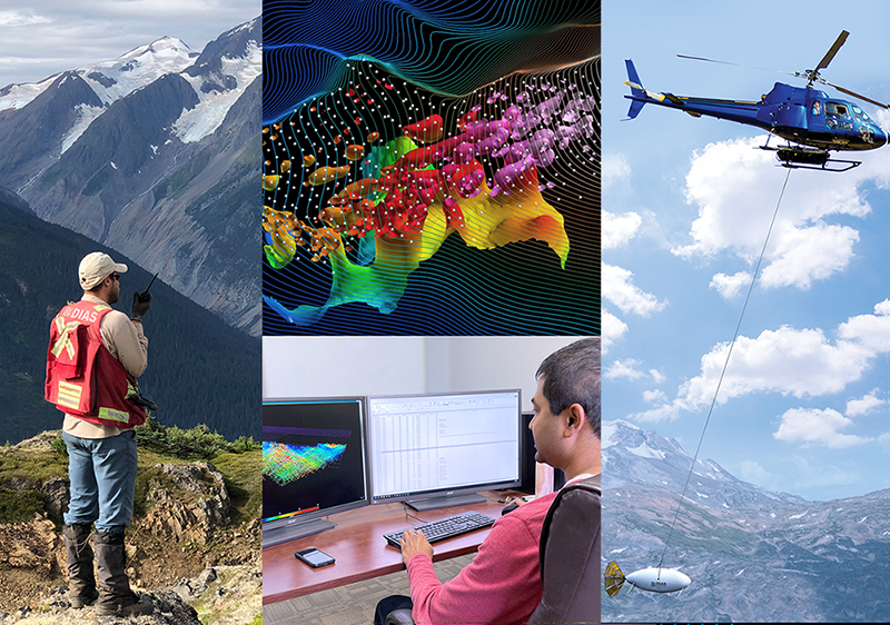 Geological acquisition and analysis montage