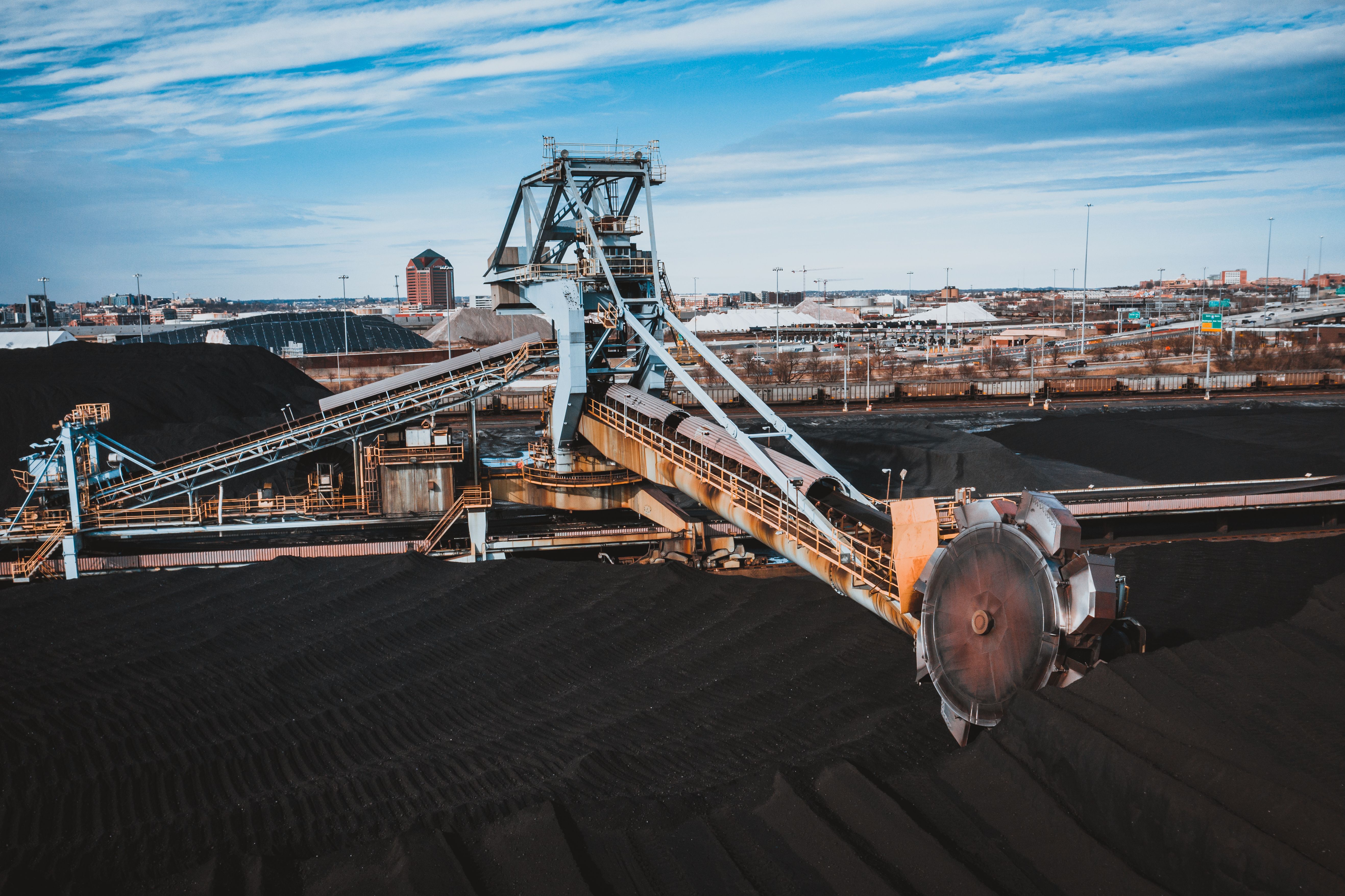 Industrial coal handling and conveyor operations